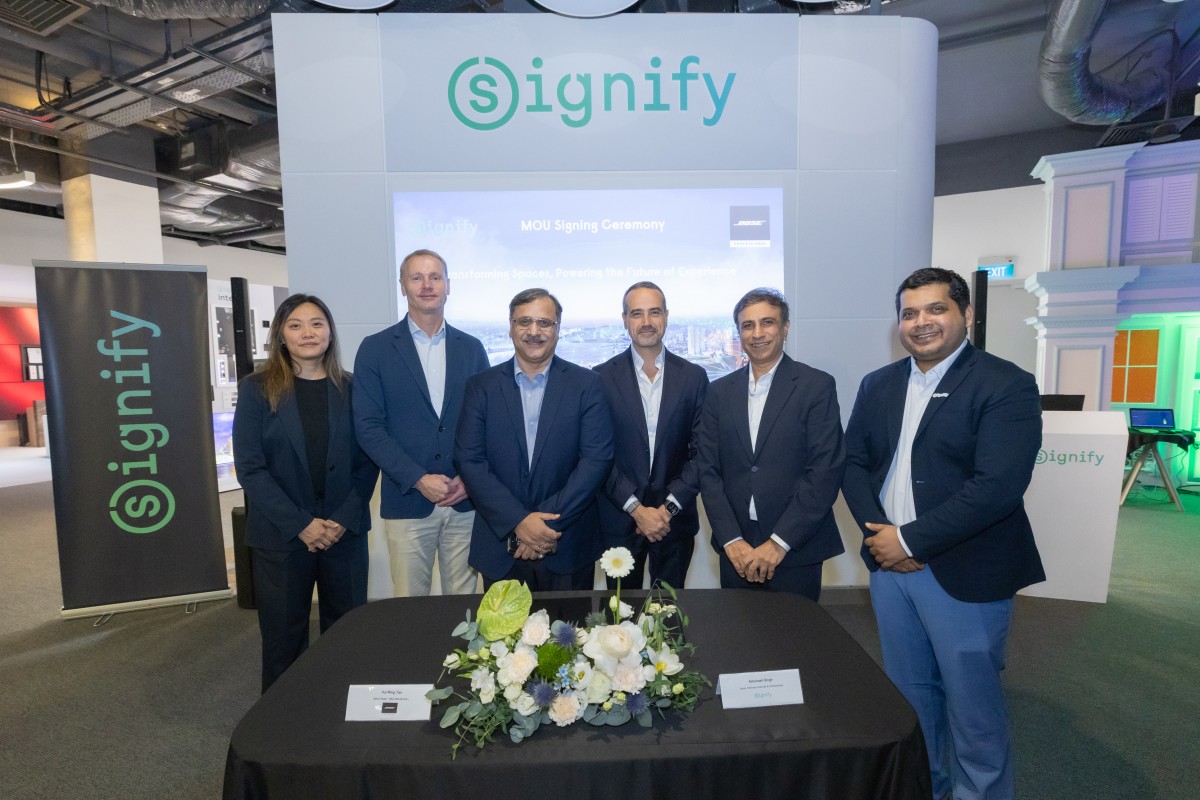 Signify bắt tay Bose Professional phát triển giải pháp tích hợp ánh sáng và âm thanh