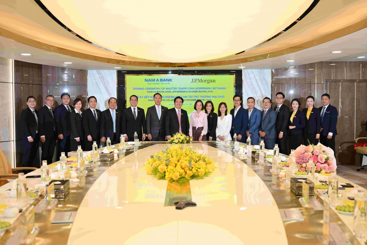 Nam A Bank hợp tác JPMorgan Chase: Nâng năng lực thanh toán quốc tế và tài trợ xuất nhập khẩu