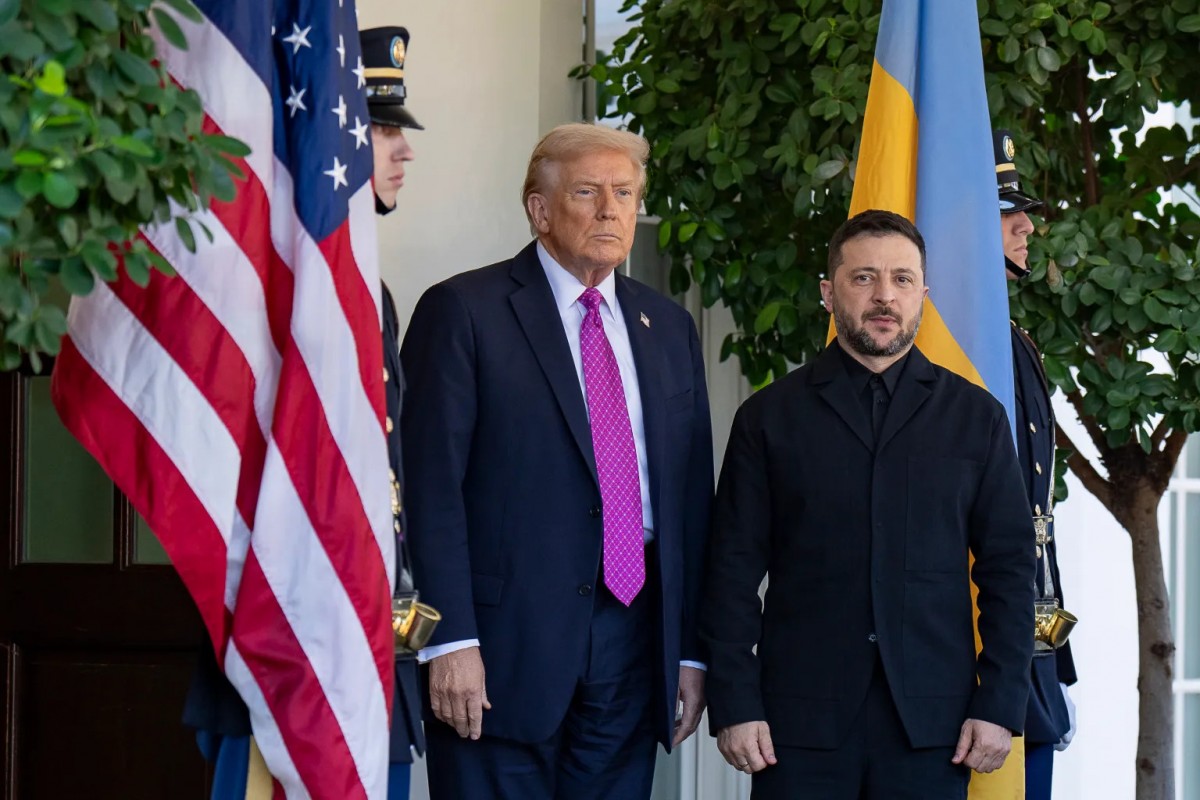Tổng thống Mỹ Donald Trump và người đồng cấp Ukraine Volodymyr Zelensky. Ảnh: Nhà Trắng