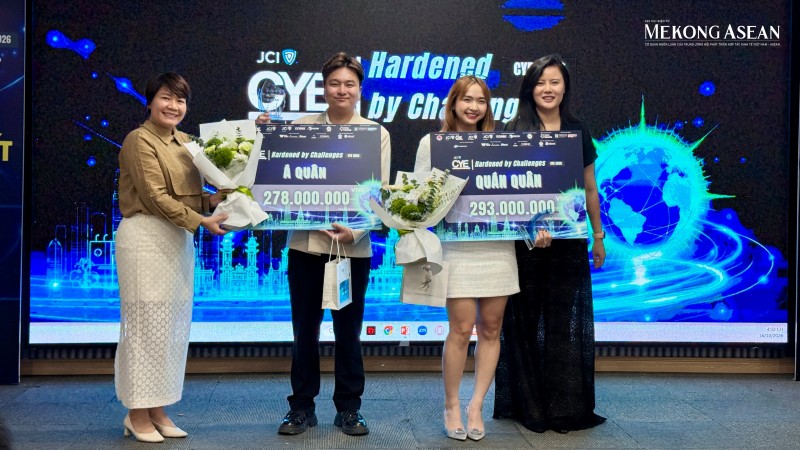 AirX Carbon (TP HCM) giành giải quán quân và Ngự Thuyền Hueritage (Huế) giành giải á quân Cuộc thi Doanh nhân trẻ sáng tạo 2026.