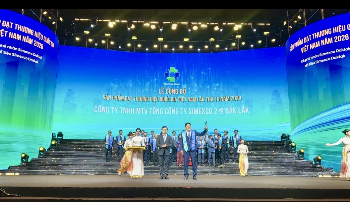 Simexco Daklak liên tiếp được vinh danh tại hai giải thưởng cấp khu vực và quốc gia