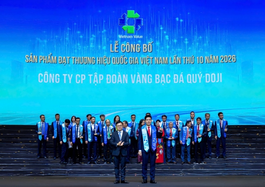 DOJI được vinh danh thương hiệu quốc gia 16 năm liên tiếp