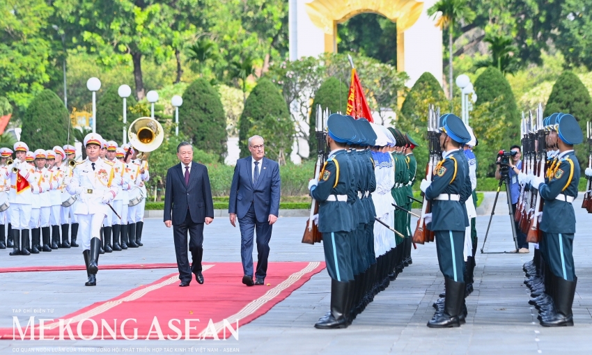 Tổng Bí thư, Chủ tịch nước Tô Lâm chủ trì lễ đón Tổng thống Thụy Sĩ