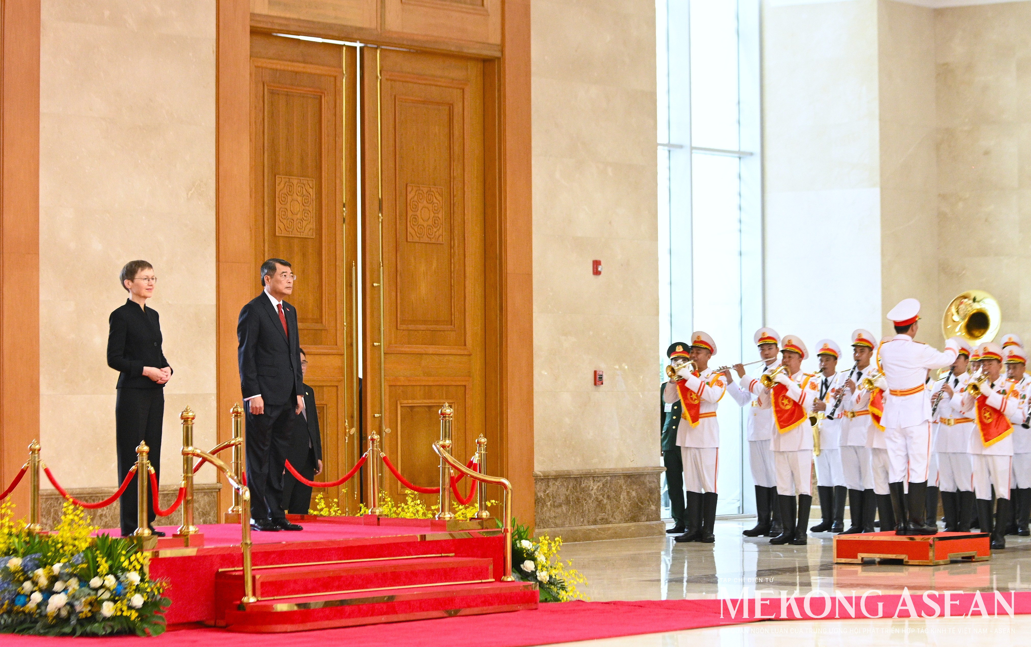 Lễ đón Thủ tướng Liechtenstein lần đầu tiên thăm Việt Nam