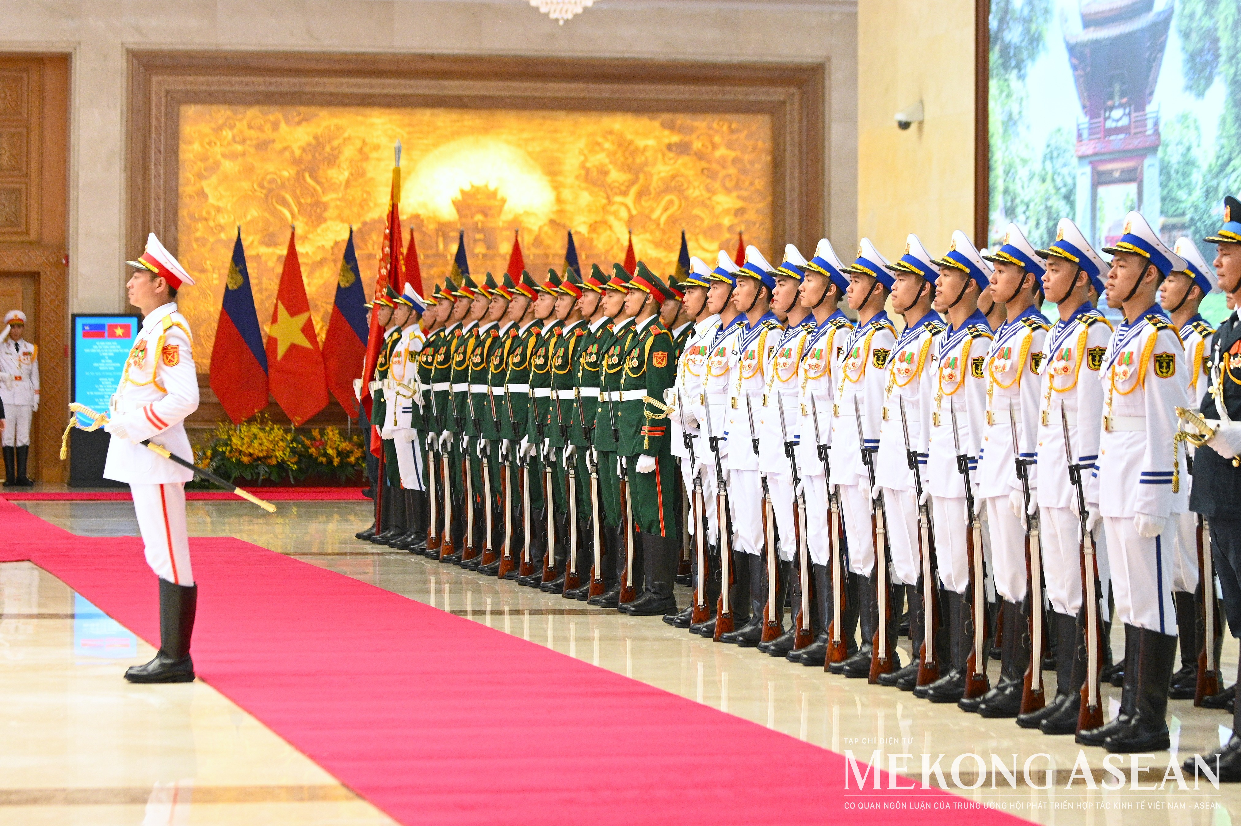 Lễ đón Thủ tướng Liechtenstein lần đầu tiên thăm Việt Nam