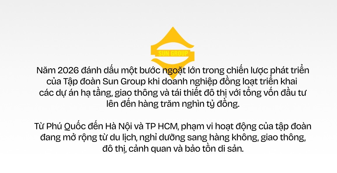 Sun Group và bước chuyển từ những dự án du lịch sang hạ tầng, đô thị