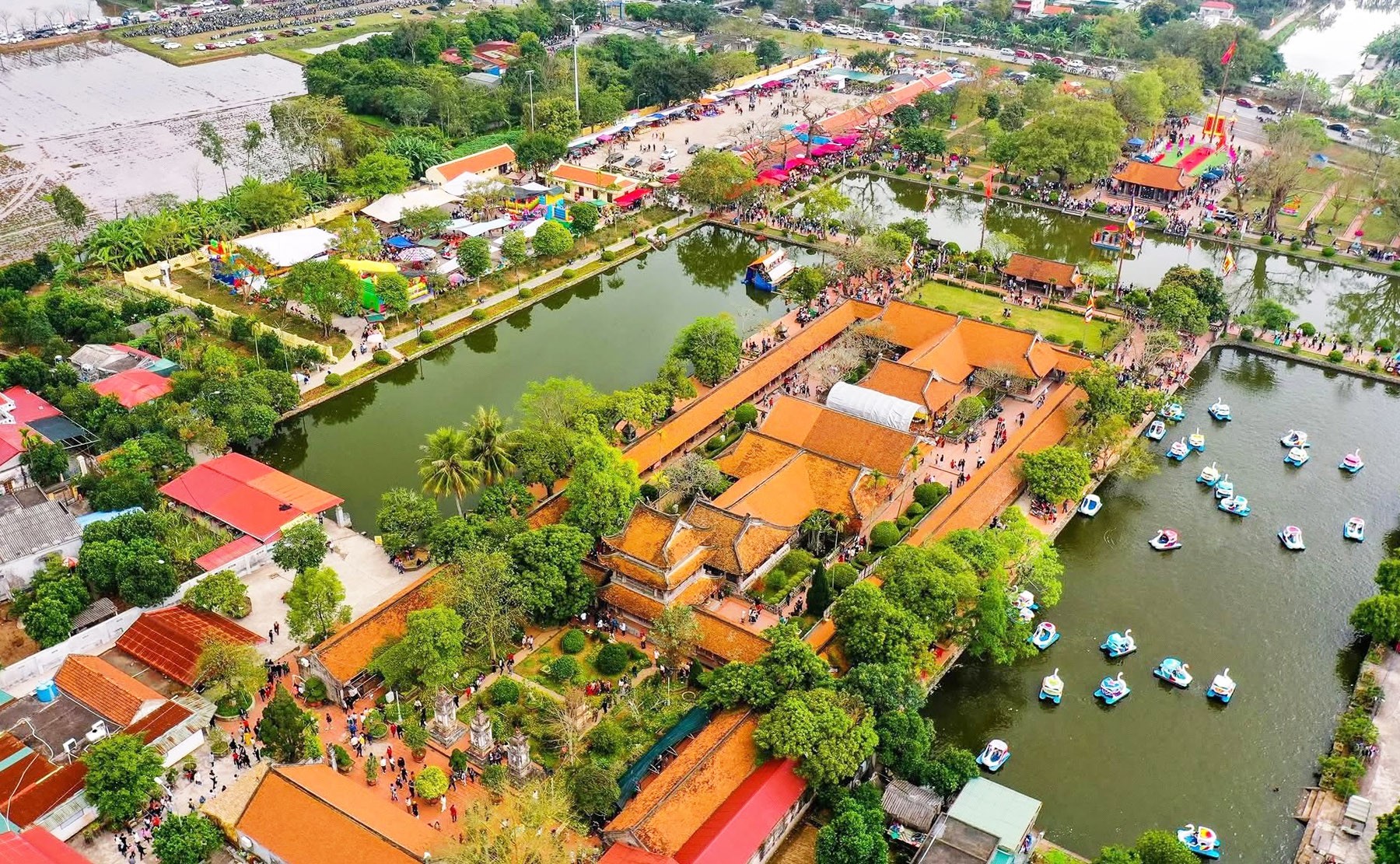 Quang cảnh khu di tích chùa Keo, xã Vũ Tiên, tỉnh Hưng Yên. Ảnh: Phòng VHXH xã Vũ Tiên.