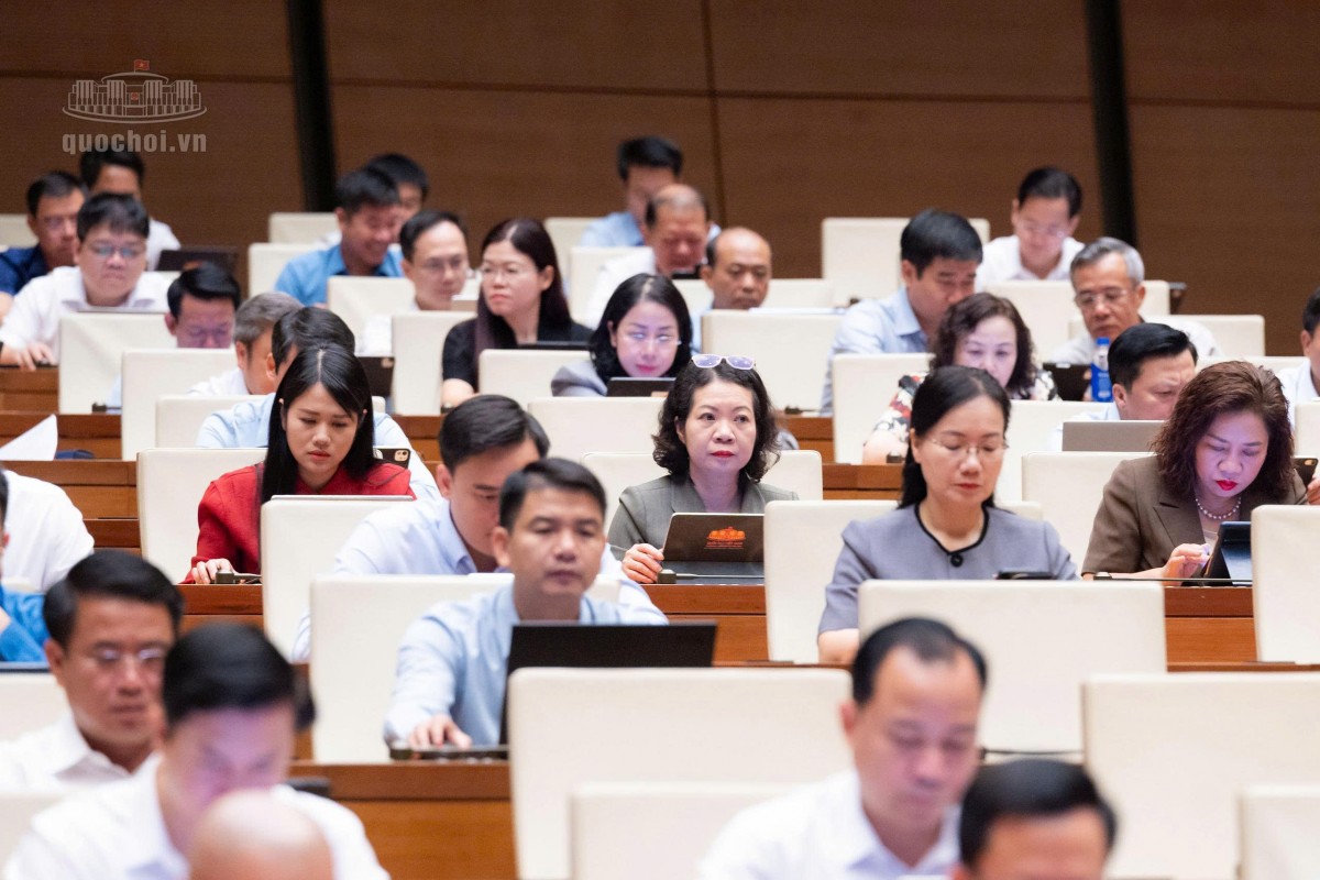 Các đại biểu tham dự phiên họp. Ảnh: Media Quốc hội.