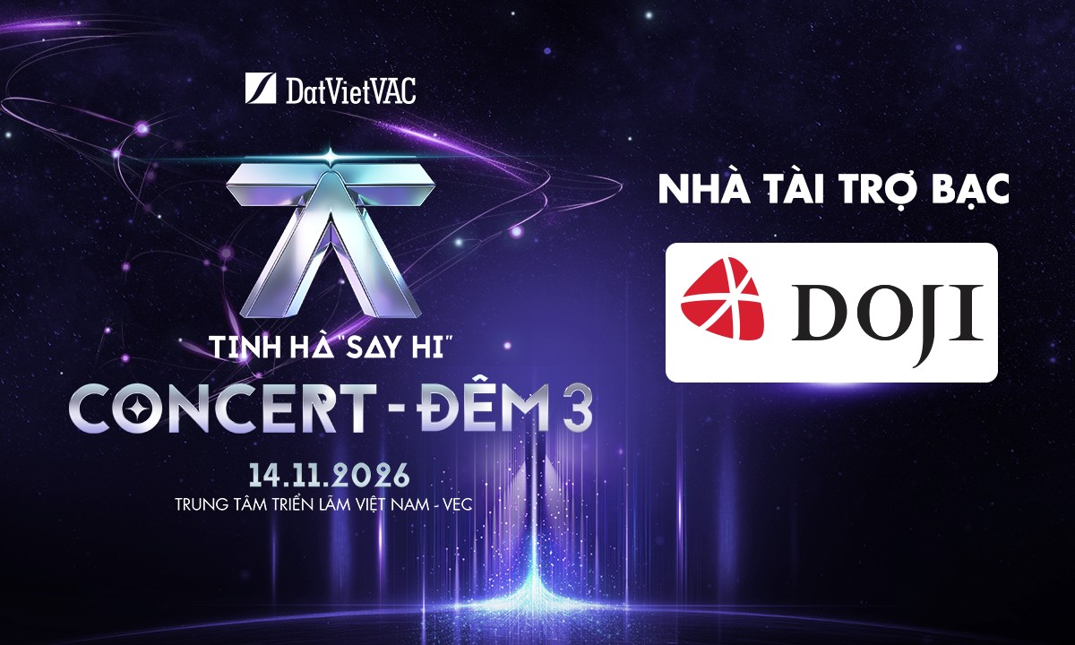 DOJI trở thành Nhà tài trợ Bạc của Tinh Hà 'Say Hi' Concert tại Hà Nội