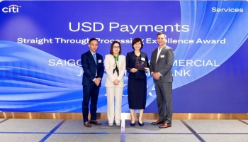 SHB nhận giải thưởng Chất lượng thanh toán quốc tế xuất sắc từ Citibank