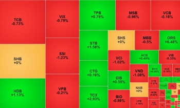 Sắc đỏ lấn át thị trường, cổ phiếu họ Vingroup nâng đỡ VN-Index