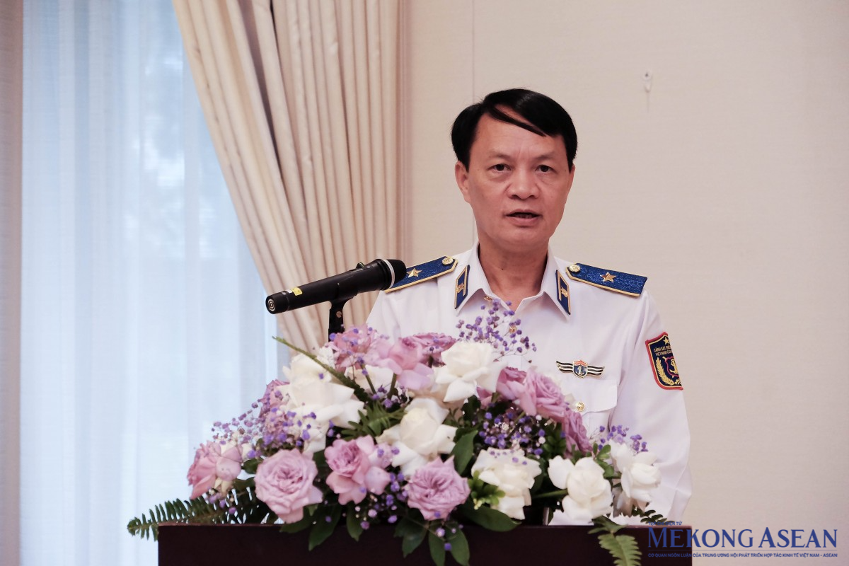 Thiếu tướng Lương Đình Hưng, Phó Tư lệnh Pháp luật Cảnh sát biển Việt Nam. Ảnh: Tùng Dương/Mekong ASEAN