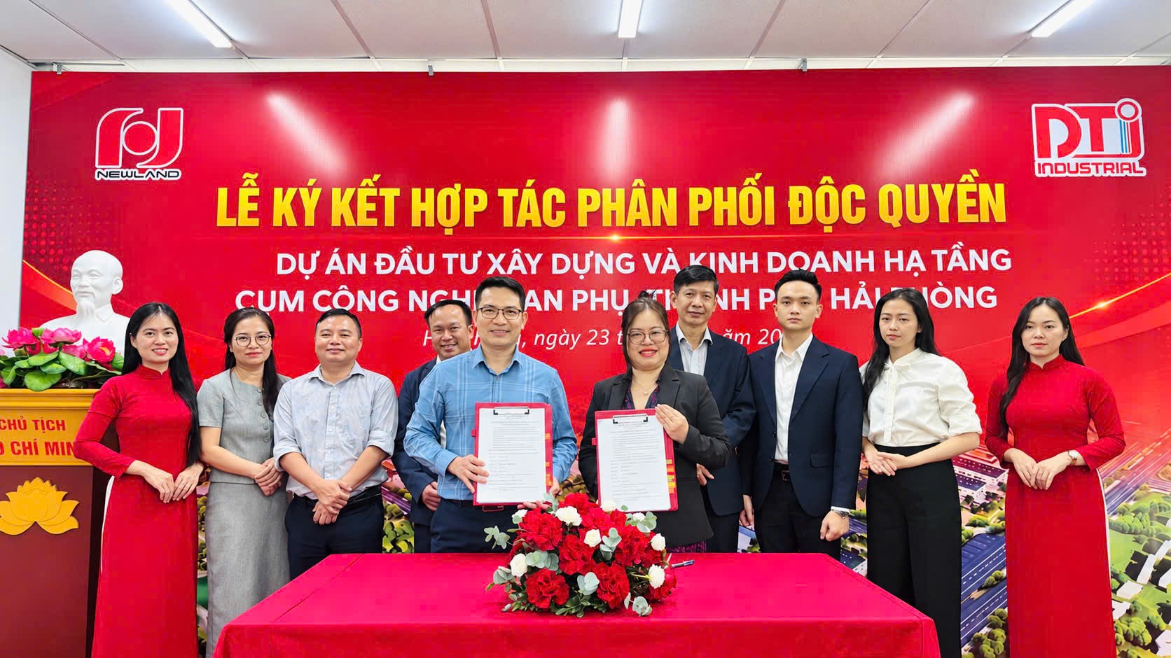 Newland hợp tác DTJ phân phối độc quyền Cụm Công nghiệp An Phụ (Hải Phòng)