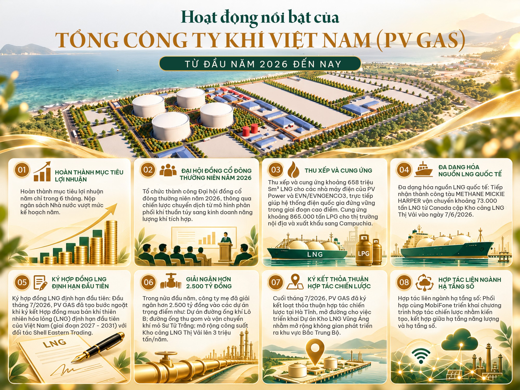 PV GAS: Vượt ‘bão’ toàn cầu, củng cố ‘xương sống’ hạ tầng năng lượng vì tương lai tự chủ