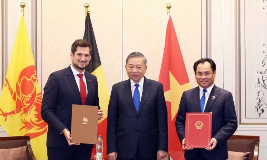 Tổng Bí thư, Chủ tịch nước tiếp Bộ trưởng, Thủ hiến vùng Flanders và Wallonie