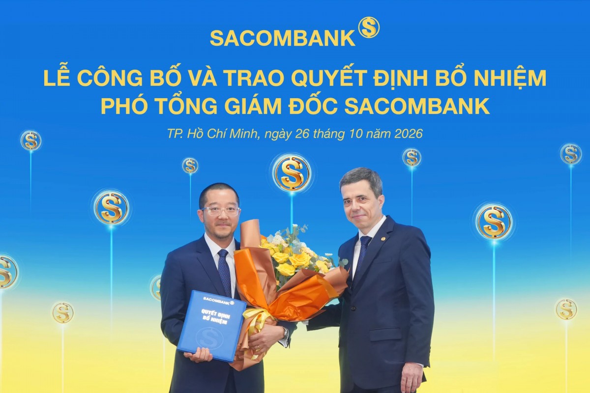 Sacombank bổ nhiệm thêm một phó tổng giám đốc