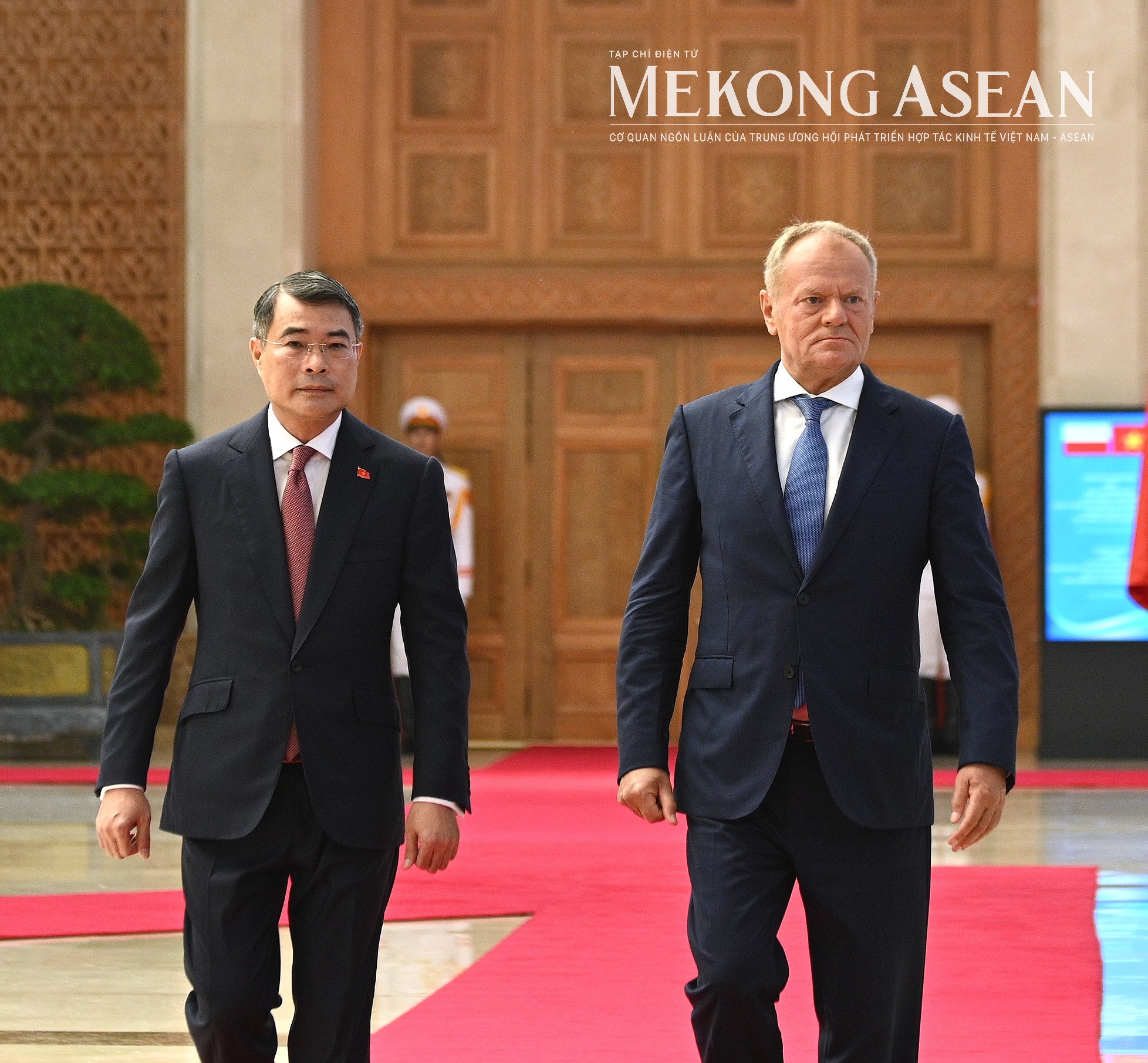 Thủ tướng Lê Minh Hưng chủ trì lễ đón chính thức Thủ tướng Ba Lan