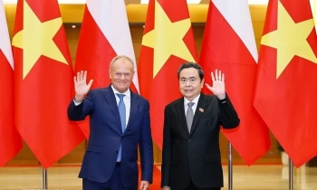 Chủ tịch Quốc hội Trần Thanh Mẫn hội kiến Thủ tướng Ba Lan Donald Tusk