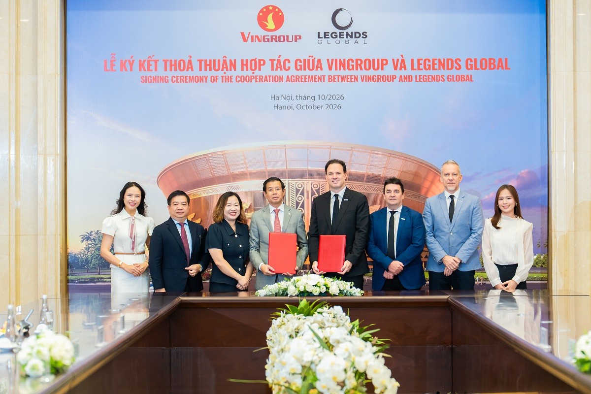 Vingroup hợp tác Legends Global phát triển sân vận động VinFast - Trống Đồng