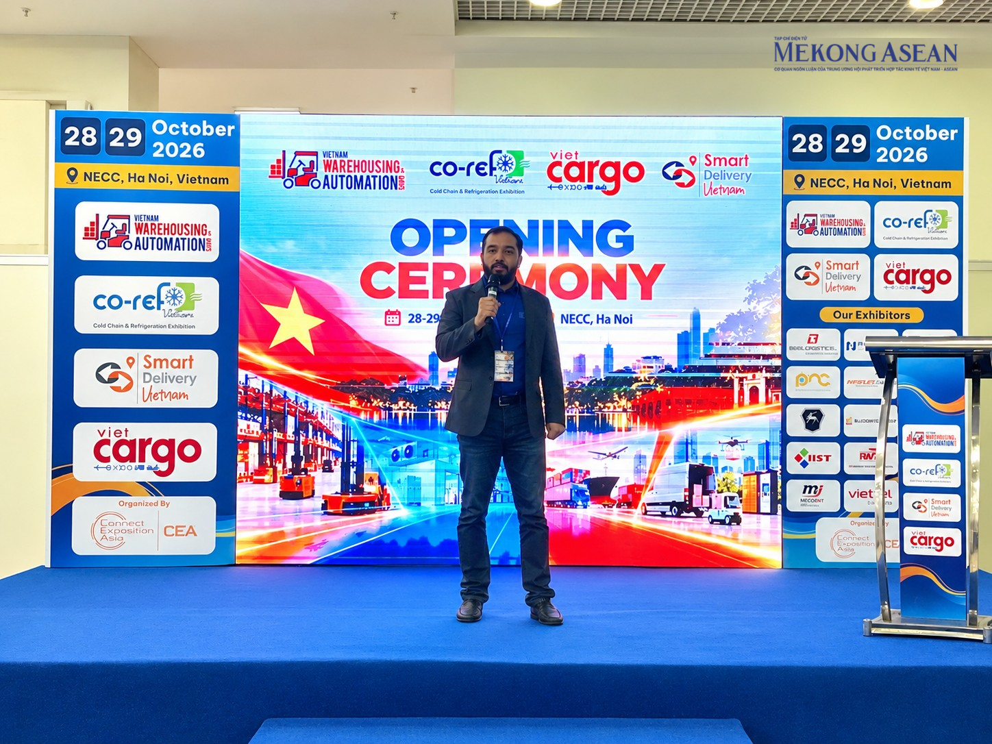 Khai mạc chuỗi triển lãm quốc tế về logistics và kho vận tại Hà Nội