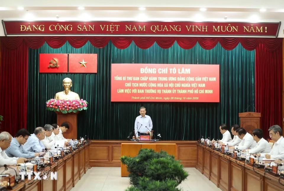 Tổng Bí thư, Chủ tịch nước: TP HCM chủ động chuẩn bị cho tăng trưởng năm 2027