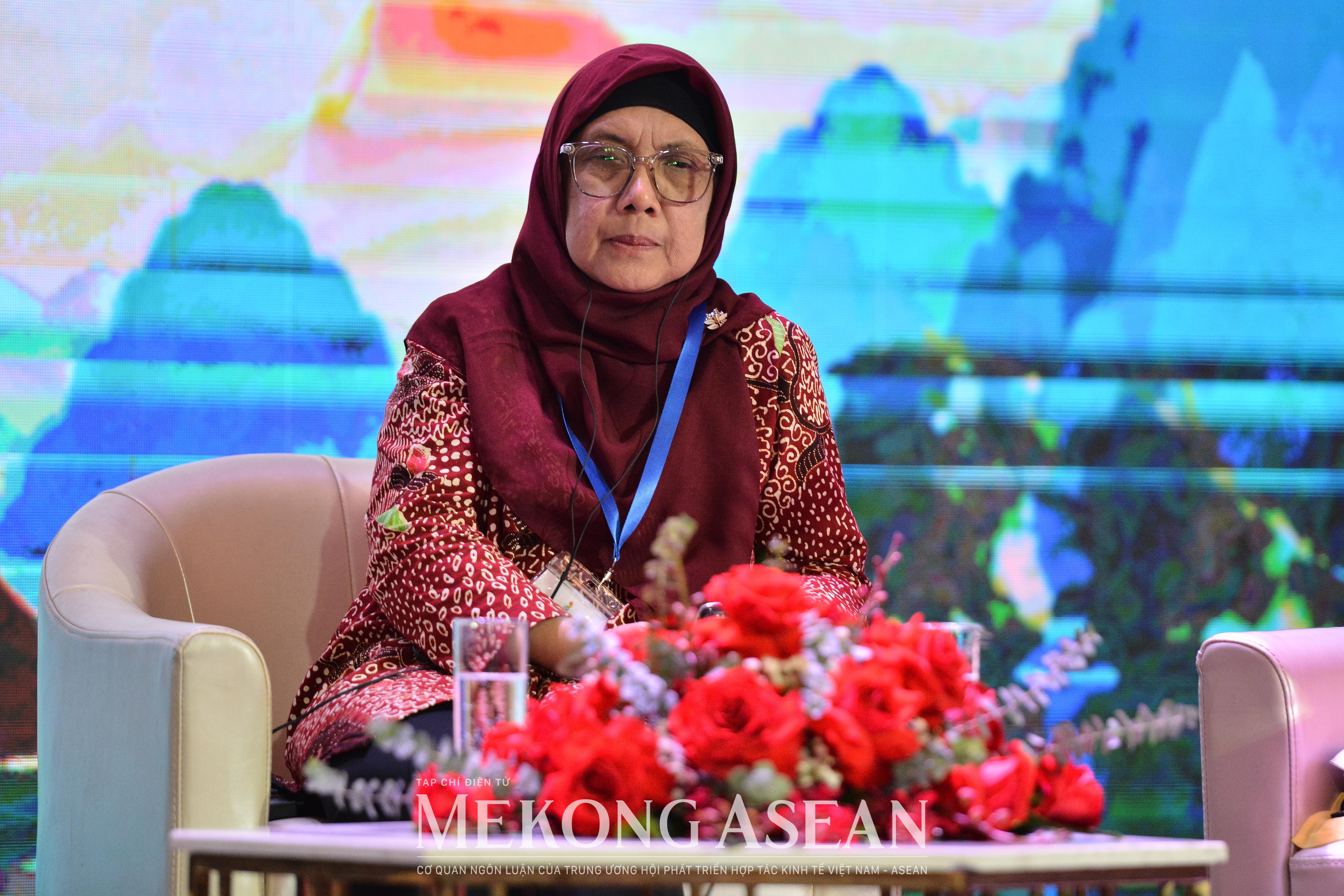 PhiGS. TS Rossyda Priyadarshini - Hiệu trưởng Trường Đại học UPN Veteran Đông Java Indonesia. Ảnh: Lê Hồng Nhung - Mekong ASEAN