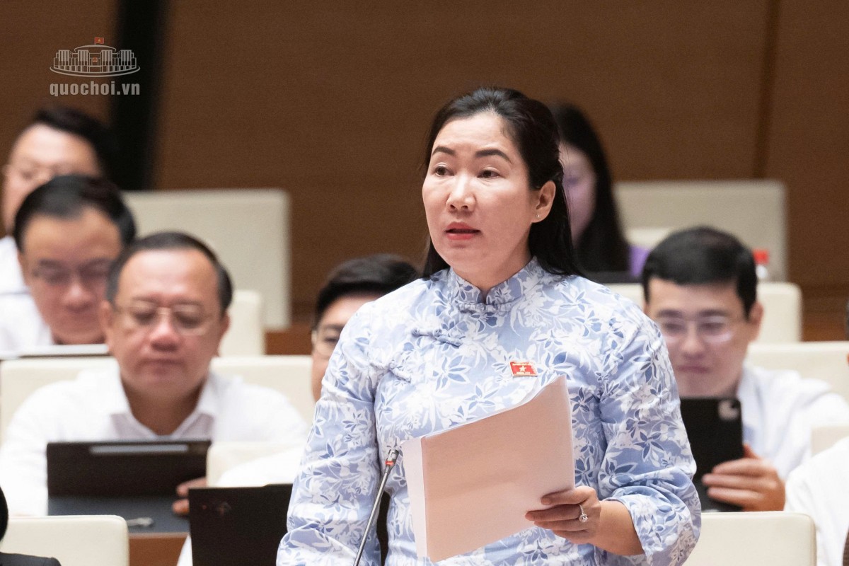 ĐBQH Trần Thị Thu Phước - Đoàn ĐBQH Quảng Ngãi. Ảnh: Media Quốc hội