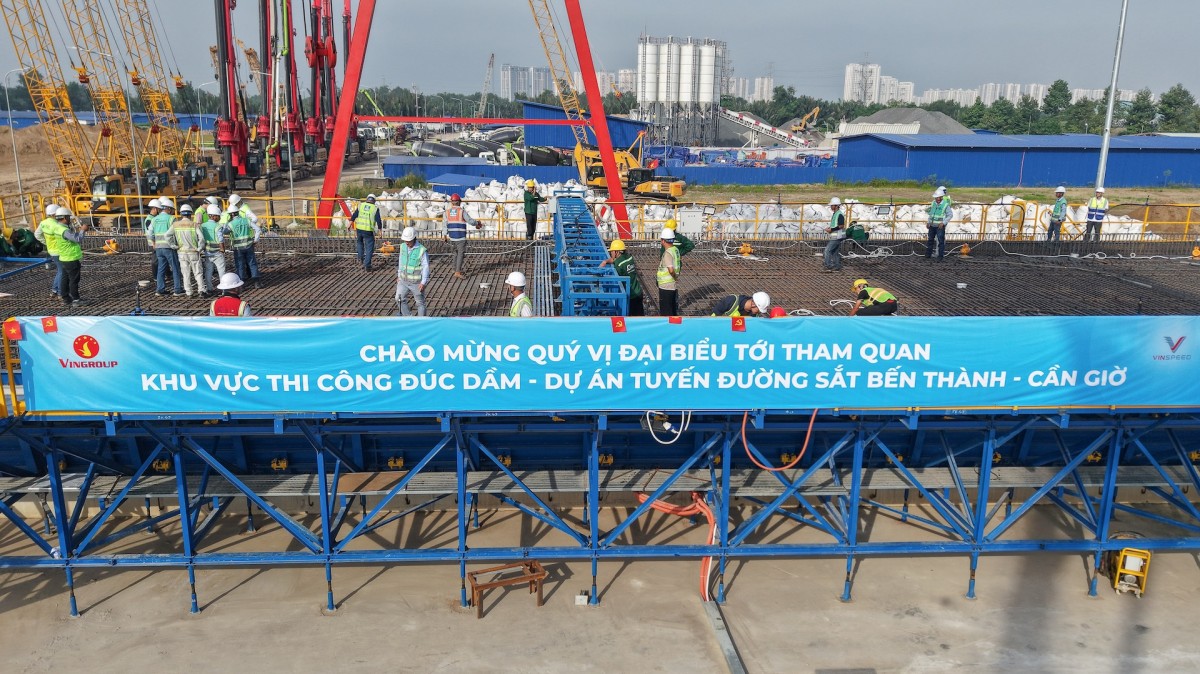 Vinspeed tăng tốc thi công tuyến đường sắt tốc độ cao Bến Thành - Cần Giờ