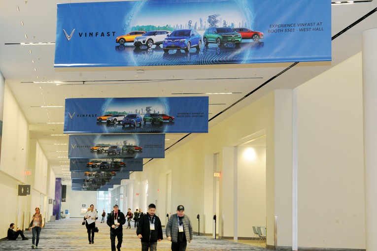 Dàn xe điện Vinfast đổ bộ Triển lãm điện tử Tiêu dùng CES 2023