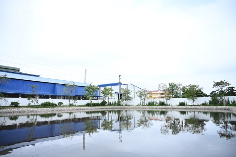 KCN Nam Cầu Kiền (Hải Ph&ograve;ng) được bao phủ bởi c&acirc;y xanh.