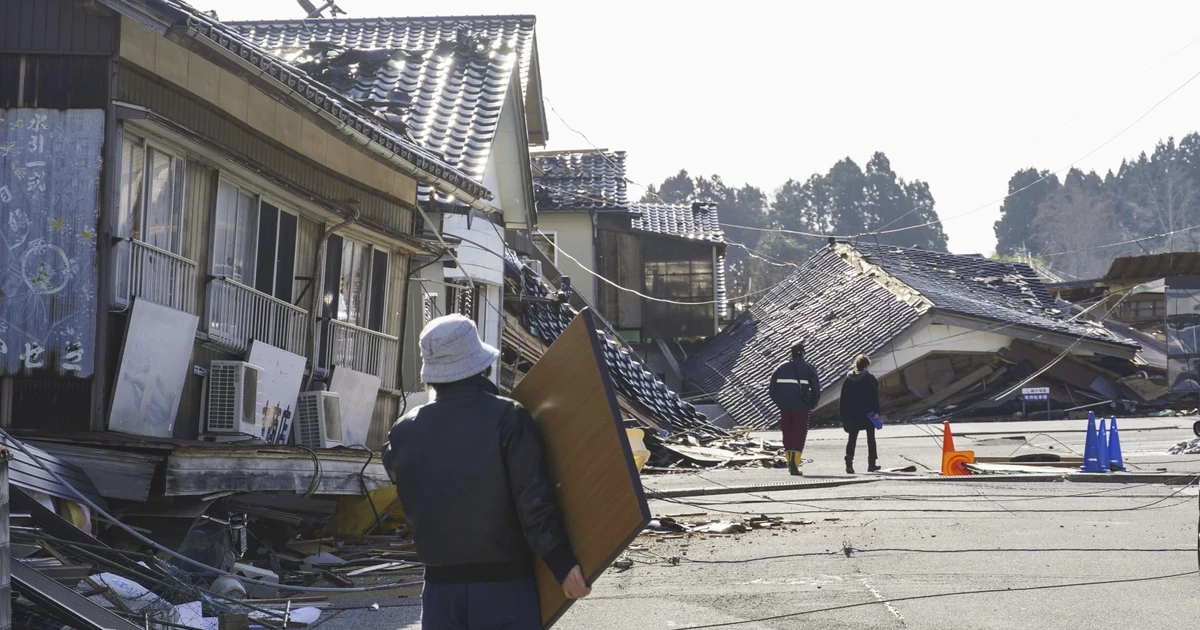 Số người thiệt mạng gia tăng trong trận động đất tại Nhật Bản