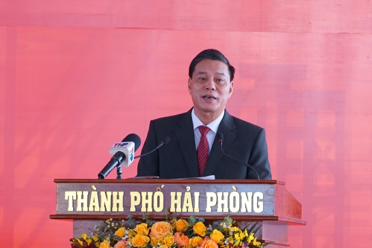 Chủ tịch UBND th&agrave;nh phố Hải Ph&ograve;ng Nguyễn Văn T&ugrave;ng.