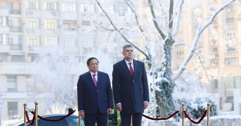 Thủ tướng Romania chủ trì lễ đón chính thức Thủ tướng Phạm Minh Chính