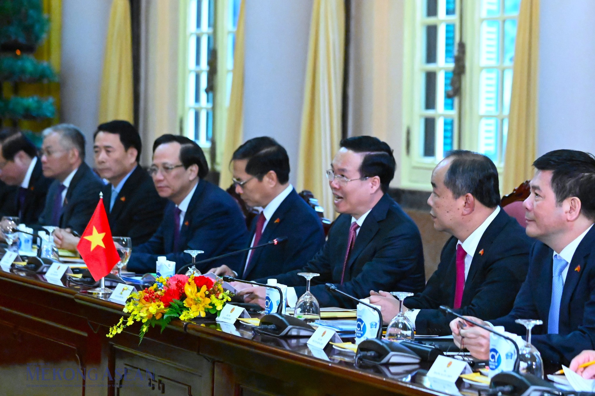 Chủ tịch nước Võ Văn Thưởng phát biểu tại hội đàm. Ảnh: Đỗ Thảo Chủ tịch nước Võ Văn Thưởng phát biểu tại hội đàm. Ảnh: Đỗ Thảo