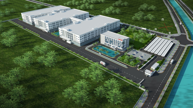 Phối cảnh Nh&agrave; m&aacute;y Lotes Th&aacute;i Thụy Việt Nam do C&ocirc;ng ty TNHH Lotes Việt Nam đầu tư.