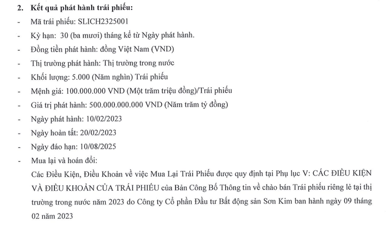Một công ty bất động sản huy động 500 tỷ đồng trái phiếu lãi suất 13,5%
