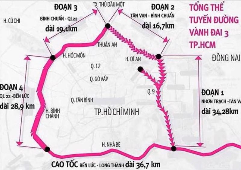 Ph&ecirc; duyệt dự &aacute;n th&agrave;nh phần 3 đường V&agrave;nh đai 3 TP HCM đoạn qua tỉnh Đồng Nai.