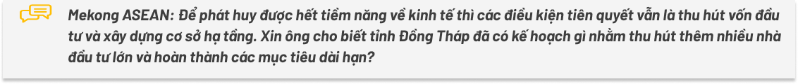 Đồng Tháp: Đồng bộ quy hoạch, tạo động lực phát triển cho năm mới