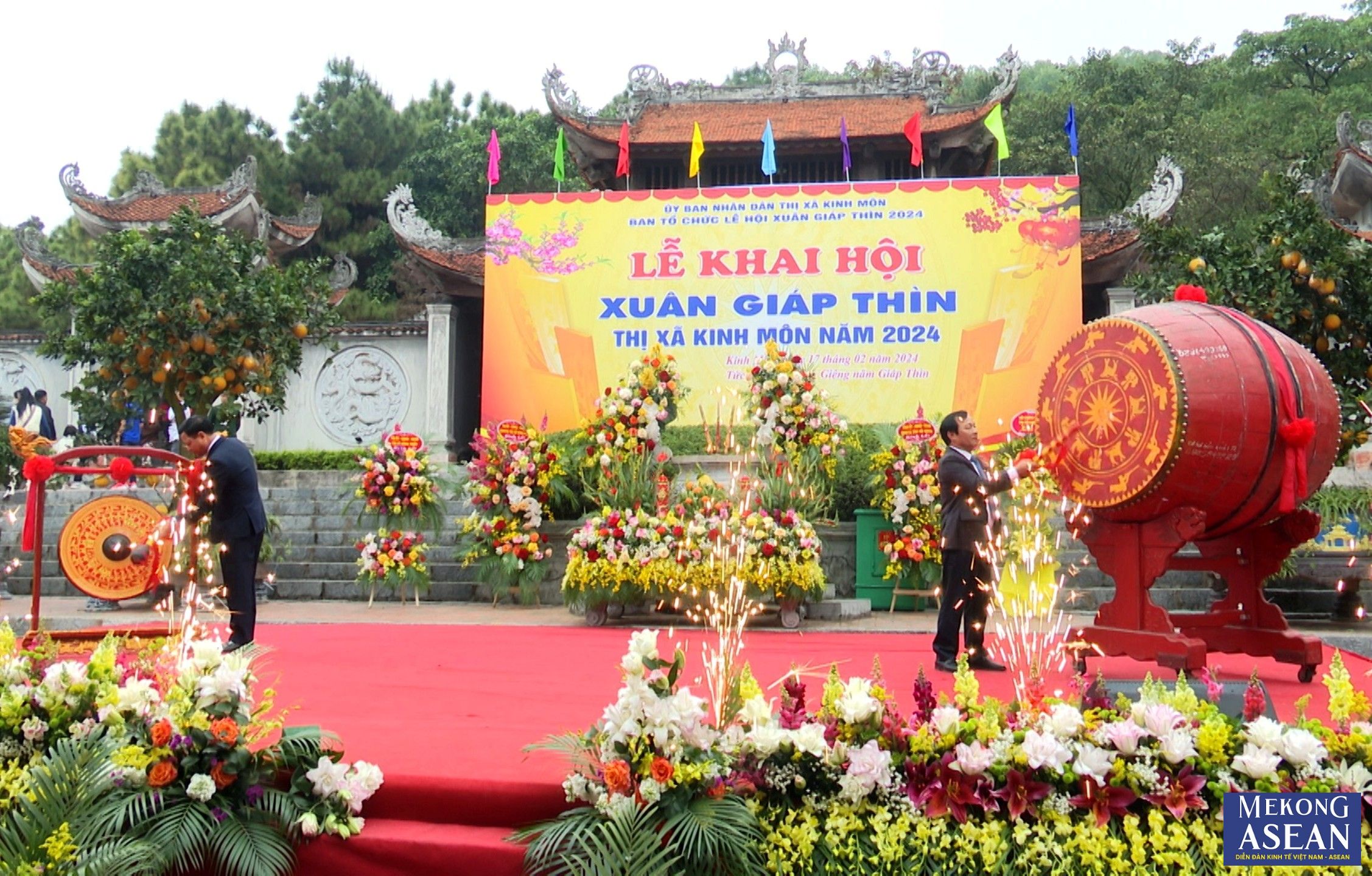 Hải Dương: Khai hội xu&acirc;n Gi&aacute;p Th&igrave;n thị x&atilde; Kinh M&ocirc;n năm 2024