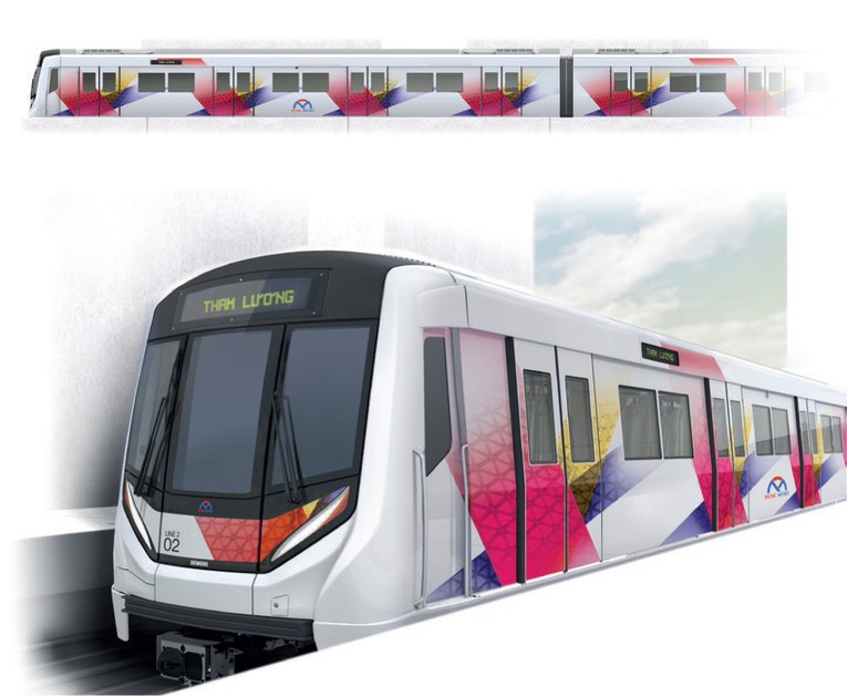 Thiết kế đo&agrave;n t&agrave;u Metro số 2.