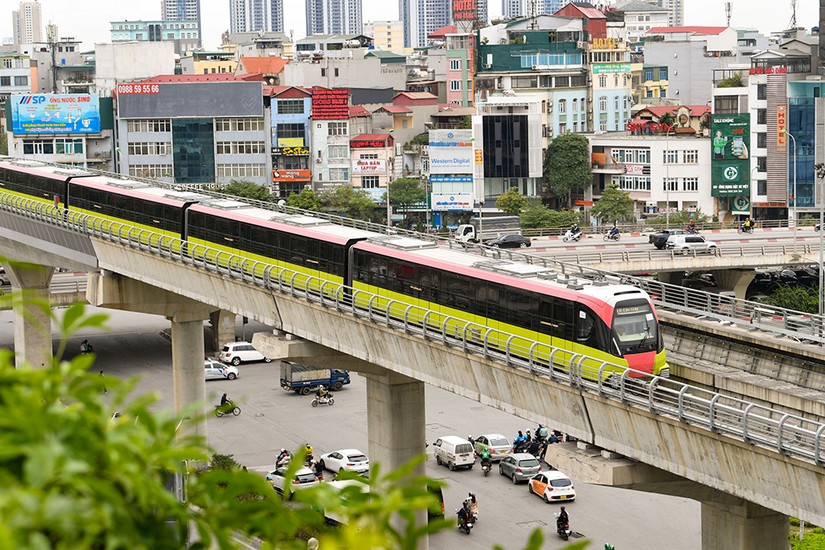 Metro Nhổn - Ga H&agrave; Nội chạy thử ng&agrave;y 5/12/2022.