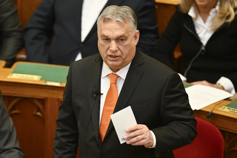 Thủ tướng Hungary Viktor Orban tại cuộc bỏ phiếu. Ảnh: AP