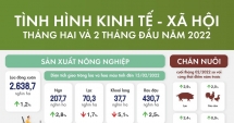 Nhiều điểm sáng trong chỉ số tăng trưởng 2 tháng đầu năm 2022