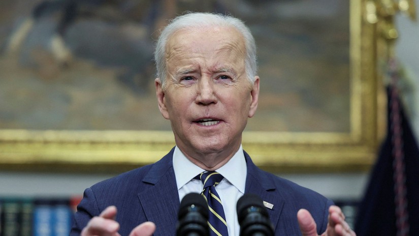Tổng thống Mỹ Joe Biden h&ocirc;m 11/3 đ&atilde; k&ecirc;u gọi thu hồi quy chế Tối huệ quốc với Nga. Ảnh: Reuters