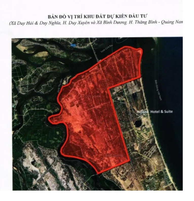 Khu đ&ocirc; thị biển NovaWorld Hội An dự kiến c&oacute; sẽ quy m&ocirc; 3.000 ha. Ảnh: Novaland