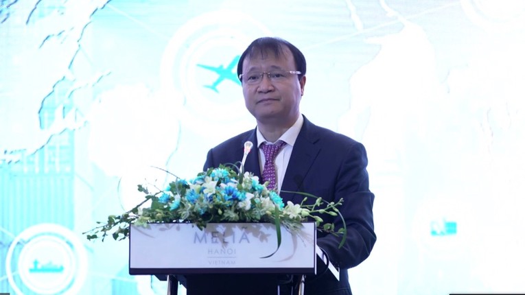 Thứ trưởng Bộ C&ocirc;ng Thương Đỗ Thắng Hải ph&aacute;t biểu tại buổi lễ.