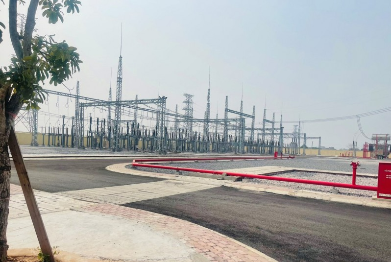 Trạm biến &aacute;p 220kV Y&ecirc;n Mỹ, Hưng Y&ecirc;n. Nguồn: B&aacute;o C&ocirc;ng Thương.