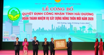 Hải Dương được công nhận hoàn thành nhiệm vụ xây dựng nông thôn mới