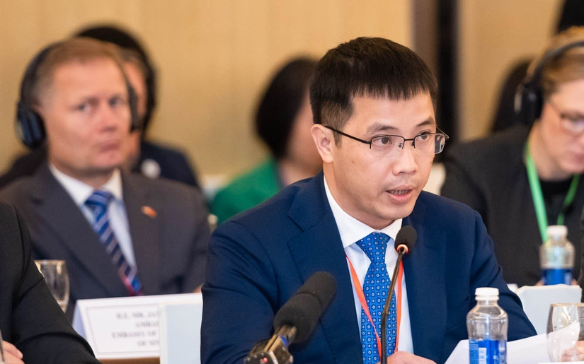 &Ocirc;ng Đậu Anh Tuấn, Ph&oacute; Tổng Thư k&yacute;, Trưởng ban Ph&aacute;p chế Li&ecirc;n đo&agrave;n thương mại v&agrave; c&ocirc;ng nghiệp Việt Nam (VCCI). Ảnh: Qu&aacute;ch Sơn.