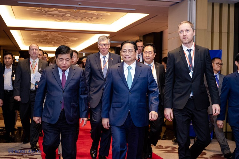 Thủ tướng tham dự Diễn đ&agrave;n Doanh nghiệp Việt Nam (VBF) thường ni&ecirc;n năm 2023 - Ảnh: Qu&aacute;ch Sơn